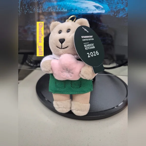 2026 Limited Edition Sakura Starbucks Bearista Keychain - Picture 1 of 4